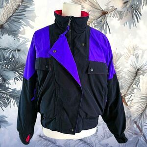 Rare 90s Vintage Eddie Bauer Cropped Goose Down Ski Coat Size Medium